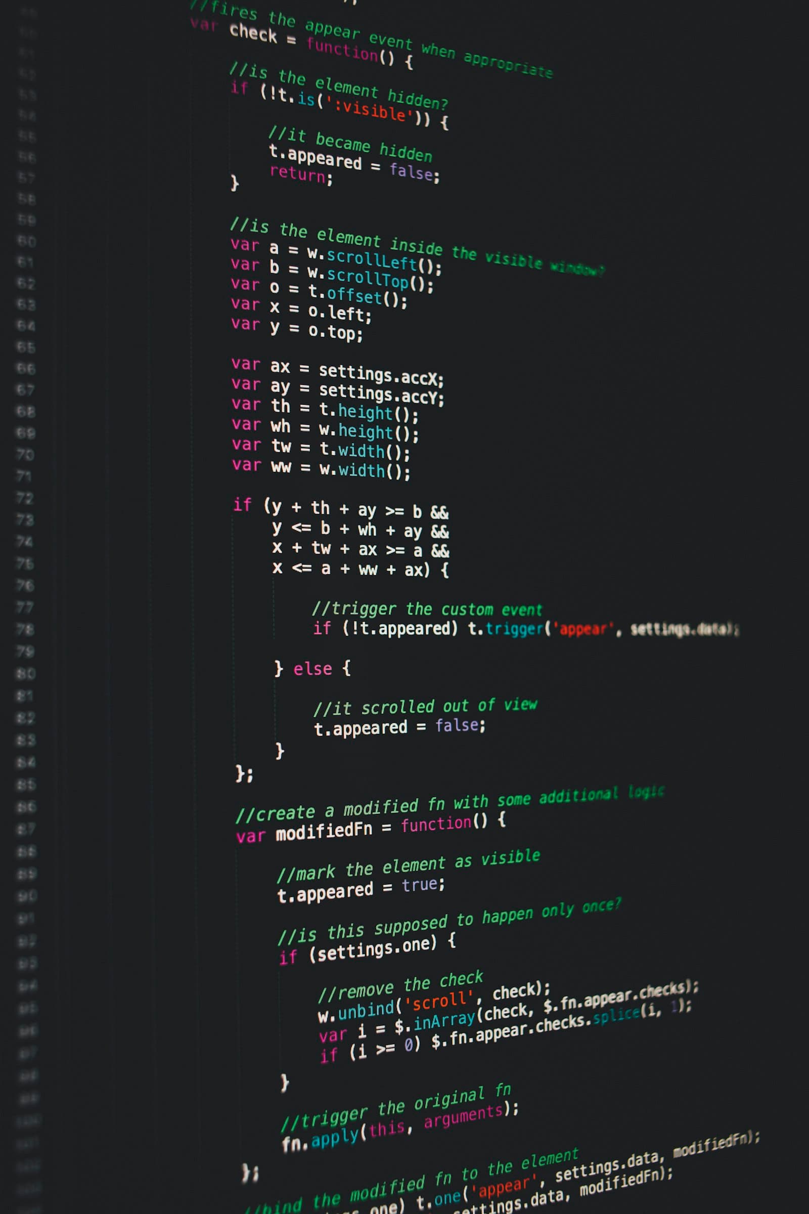Laptop displaying API code for AI content generation
